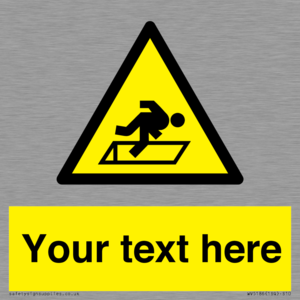 Custom Warning Hatch Sign